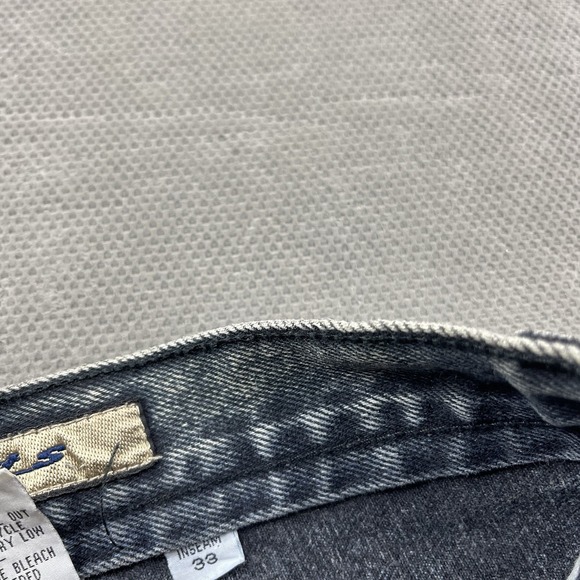 VTG Paco Jeans Mens 32x27 Black Denim Embroidered Baggy‎ Fit Y2K Hip Hop Skate - Picture 3 of 13